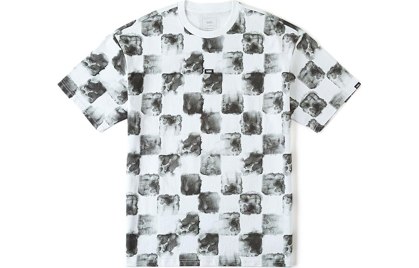 PUMA T Shirt Unisex Black White Checkerboard VN000GSOCRZ L