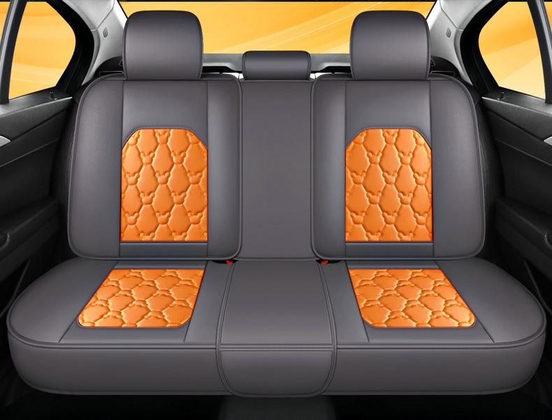 Universal Full Leather Car Seat Cover for Civic, Bora, Lavida, Sagitar - All Season, Full Wrap Cushion