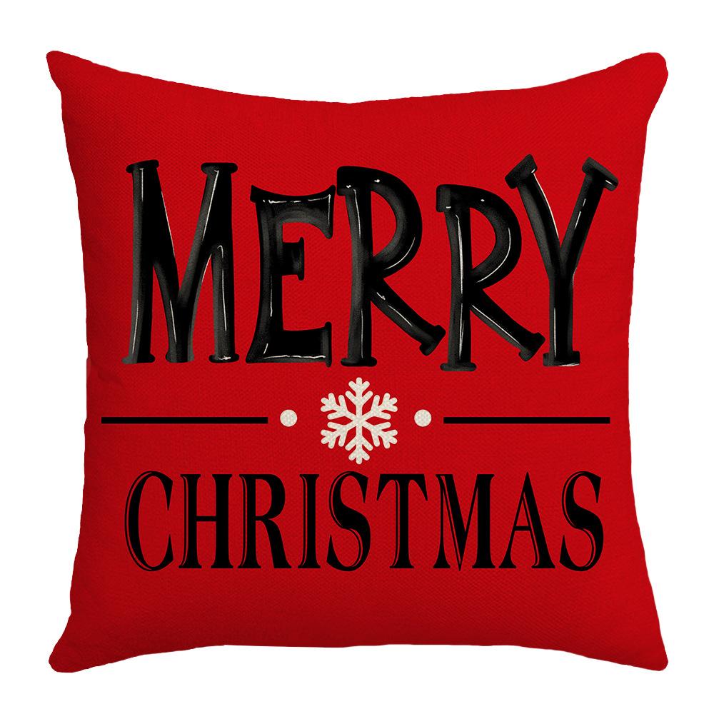 Nordic Simple Christmas Style Pillowcase Soft and Comfortable Sofa Cushion Bedroom Living Room Pillowcase
