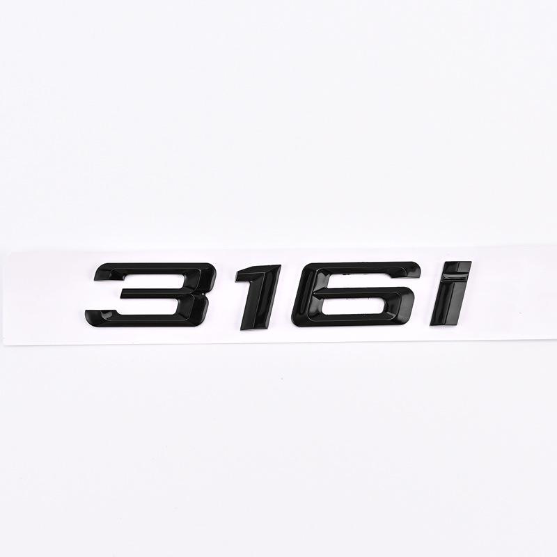 Applies to rear badges of older BMW 3 Series models: 316i, 318i, 320i, 325i, 330i.