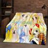 Coperta in Flanella Classica Cartoon Caramelle Dolce Ragazza, Coperta Morbida Calda in Peluche per Casa Camera da Letto Letto Divano Ufficio Bambino