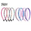 Velvet Lined Headband Thin Headbands for Girls Sparkly Sequin Hairbands Non-slip Bright For Cute Glitter Hair Accessories Children Toddlers