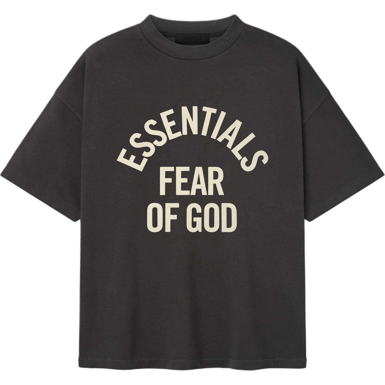 Fear of God Essentials Campus 90s Short-Sleeve Tee Faded Black Men Tops 125SP262001F XS