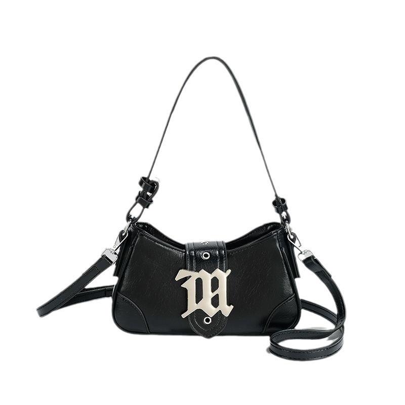 Luxury Silver Underarm Bag For Women Y2K Hot Girl Niche Multiway Handbag Shoulder Crossbody Purse