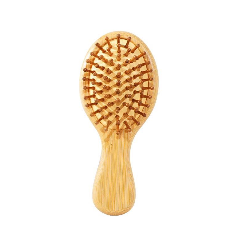 Mini Wooden Air Cushion Comb for Women - Portable Massage Comb with Durable Air Bladder for Smooth Hair