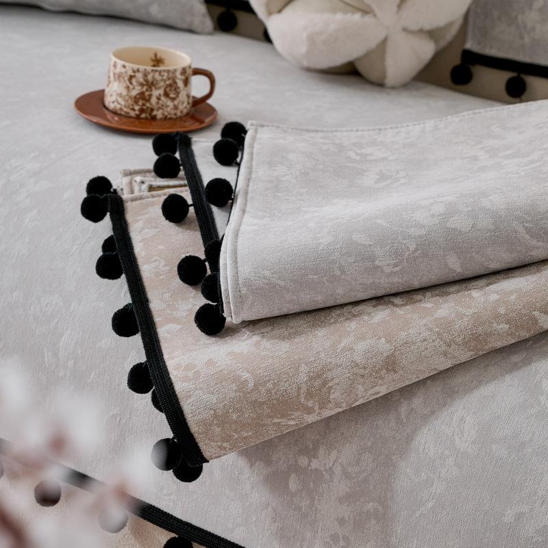 Sofa Kissen Universal Rutschfest Zu Allen Jahreszeiten, Fortschrittliches High-End Vollbezugs Einteiliges Chenille Leichter Luxus Sofa Kissen, Sofa Überwurf Kissen