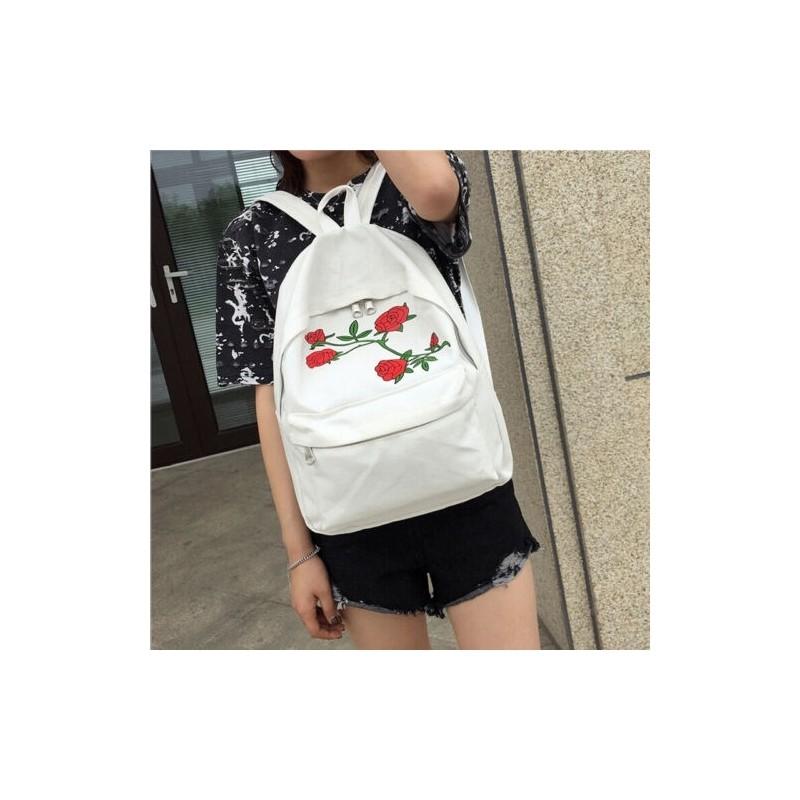 Stylish Women Ladies Canvas Shoulder School Bag With Spacious Main Compartment And Durable Design