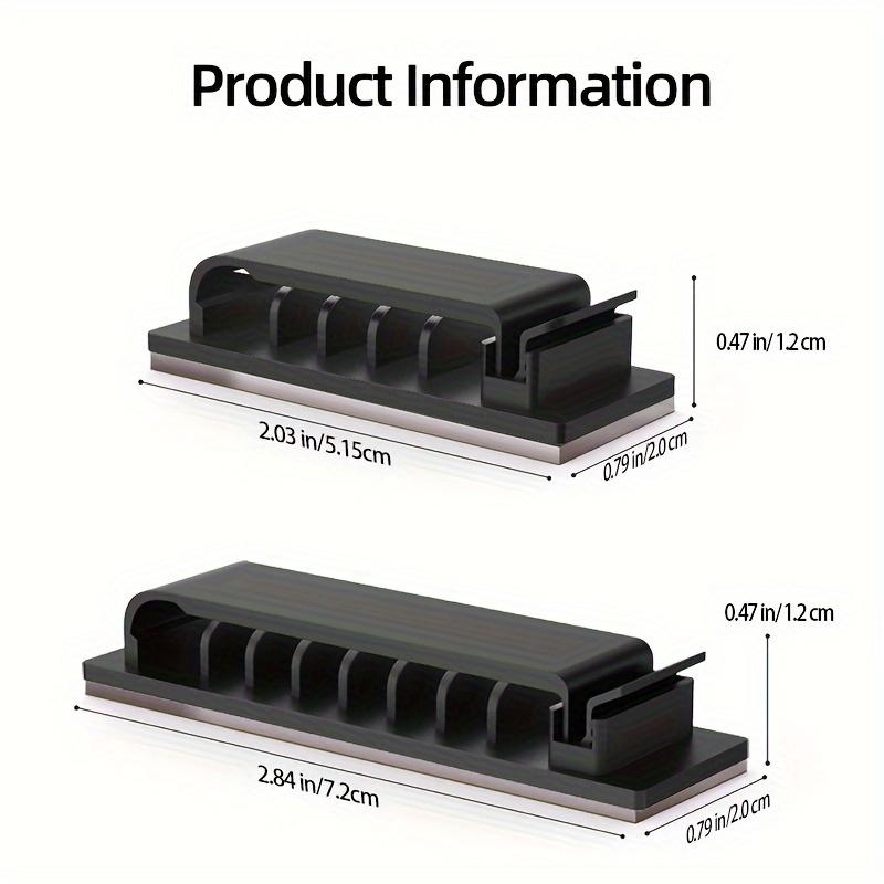 Self-Adhesive Cable Management Clips, Cable Organizers for Under-Desk TV, PC, and Ethernet Cables in Home Offices