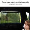 Heat Resistant Breathable Auto Sunshades Curtains Shield From Sunlight for Window Keep Vehicle Interior Cool and Private