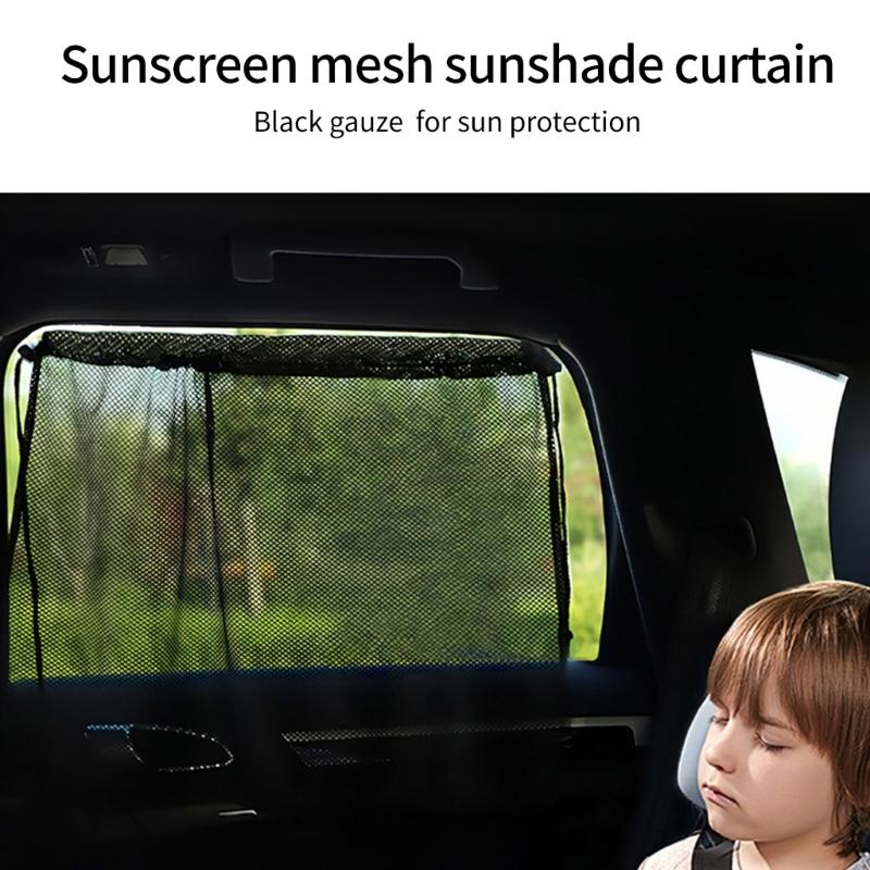 Heat Resistant Breathable Auto Sunshades Curtains Shield From Sunlight for Window Keep Vehicle Interior Cool and Private