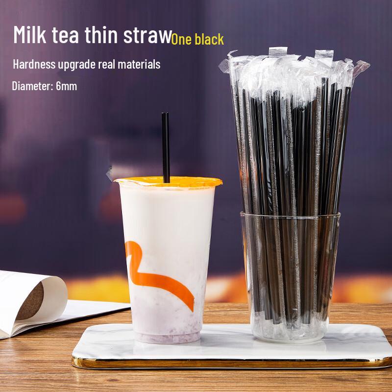 Individually Wrapped Disposable Thin Straws