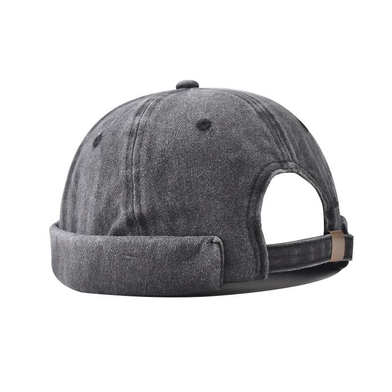 Waterwashed Denim Cap Men Street Style Unstructured Sun Protection Sunshade Summer