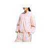 adidas Women's Pink Bow Water-Repellent Breathable Hooded Jacket JY7592