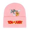 Jerry And Tom Cartoon Print Knitted Hat Hip Hop Cap Outdoor Fashion Gift Unisex