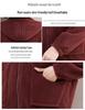 Autumn/Winter Fleece-Lined Corduroy Sportswear Set for Middle-Aged Women