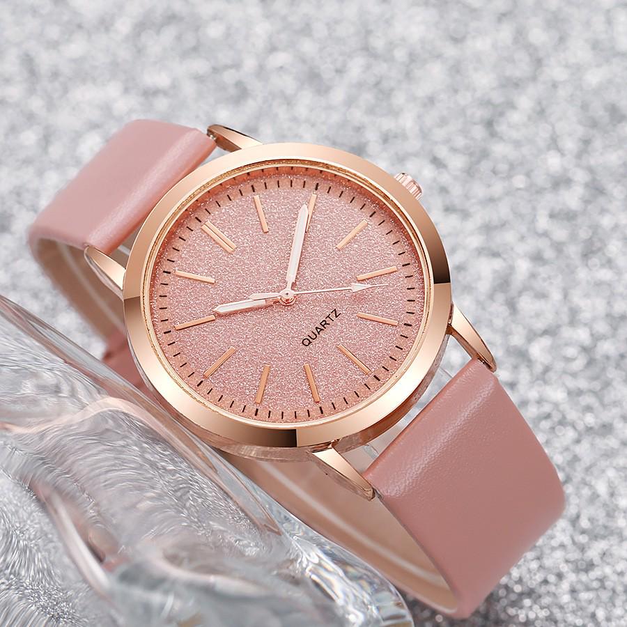 Starry Sky Fashion Quartz Ladies' Watch with Leather Strap