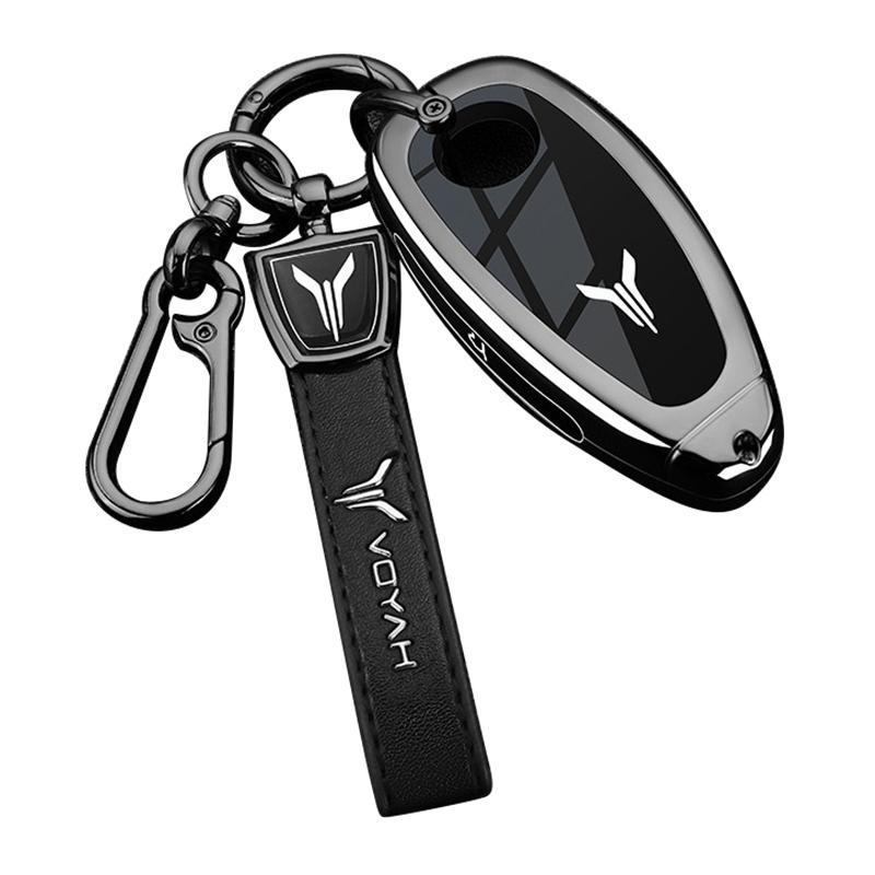 Zinc Alloy Car Key Case for Voyah Free SUV 2022 2023 2024 2025 Remote Protection Cover Bag Shell Keychain Holder Fob Accessories