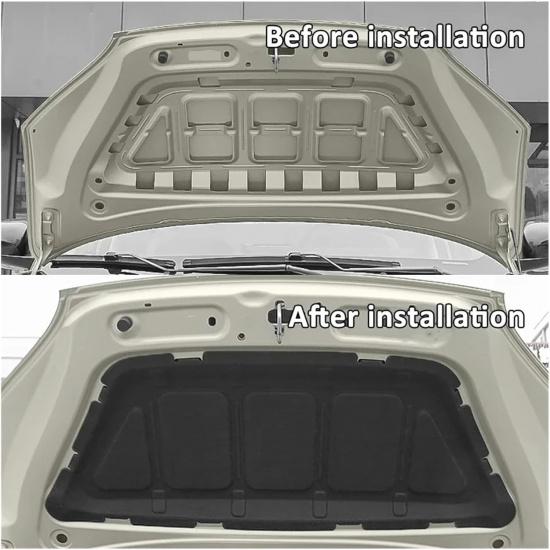 Compatible for Hyundai, Compatible for Sonata. YF I45 2010-2014,Engine Hood Sound Pad Car Heat Insulation Cotton Soundproof Cover Liner Interior
