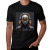 Futuristic Cyber DJ TShirt Comfortable Work Wear Tee