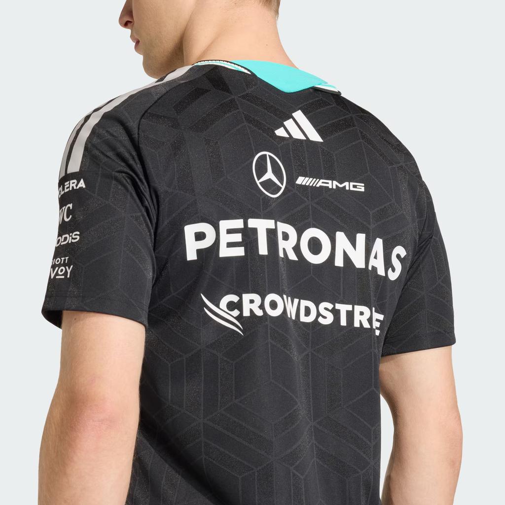 Adidas Mercedes-AMG Petronas Formula One Team Moisture-Wicking Solid Slim Fit Motorcycle Jacket Men jackets KE5325