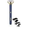 Beard Trimmer and Shaver - BABYLISS - X-Blade Super-X Metal - Cordless - 45 Min Battery Life - 4 Combs - Gold Edition &; Navy Blue