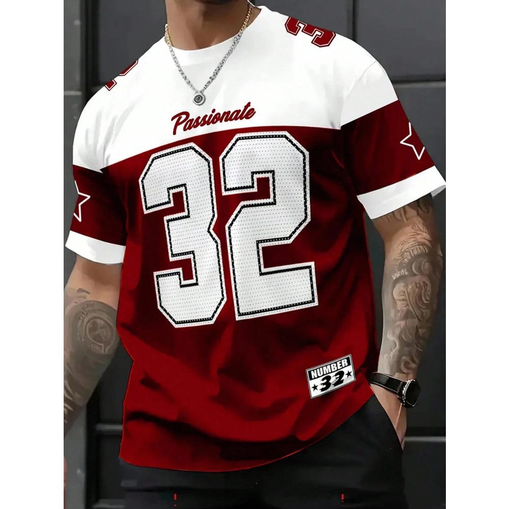 2026 Summer New Men's T-shirt with 3D Digital Printing for Street Casual Fashion Comfortable Soft