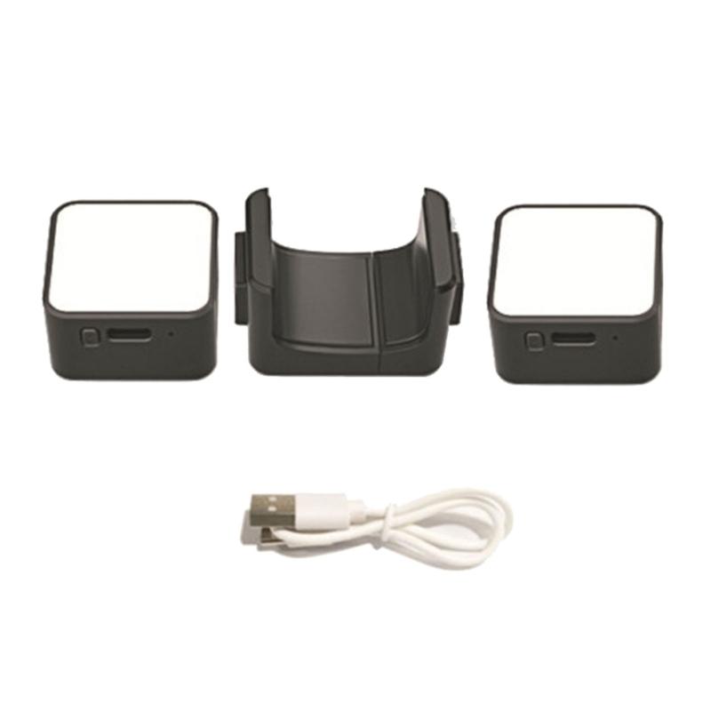 Photography Light Fit for Pocket 3 Adjustable Brightness Soft Lighting Auxiliary LED Fill Light Type C Rechargeable