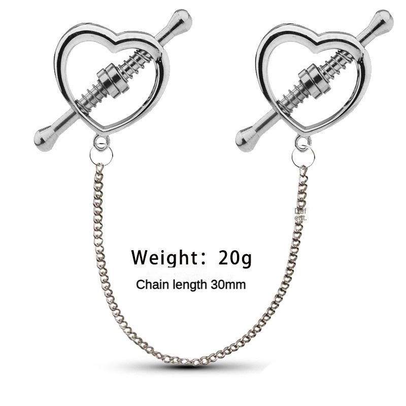 Nastavitelné klipy na bradavky z nerezové oceli Erotické zboží Stimulace bradavek Prsní bondage Omezení Fetiš Bdsm Sexuální hračka pro ženu