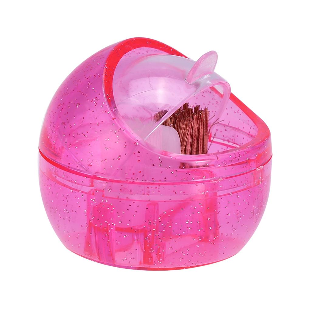 Mini Nail Art Drill Head Dual Clean Brush Dust Cleaning Case Box Polishing Manicure Tool