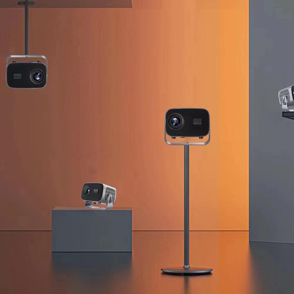 Portable HD Android Projector with Automatic Keystone & White Wall Compatibility