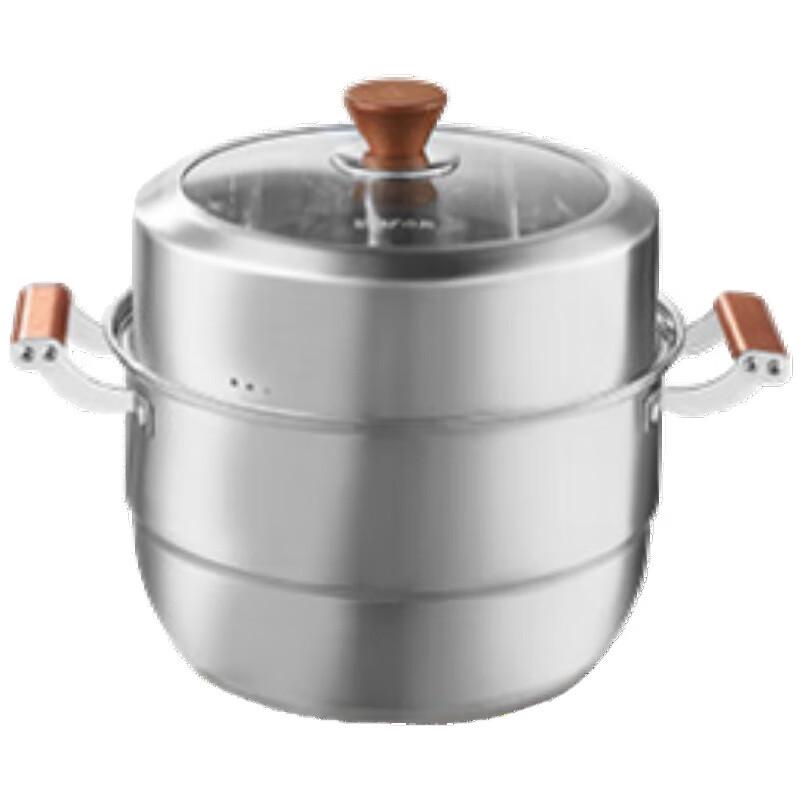 Little Bear 3-Layer 304 Stainless Steel Steamer & Soup Pot