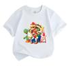 Cartoon Game Characters Print Kids T Shirt 100% Cotton Crew Neck Short Sleeve Unisex Boys Girls Casual Soft Comfortable Tee Tops for Daily Wear Summer