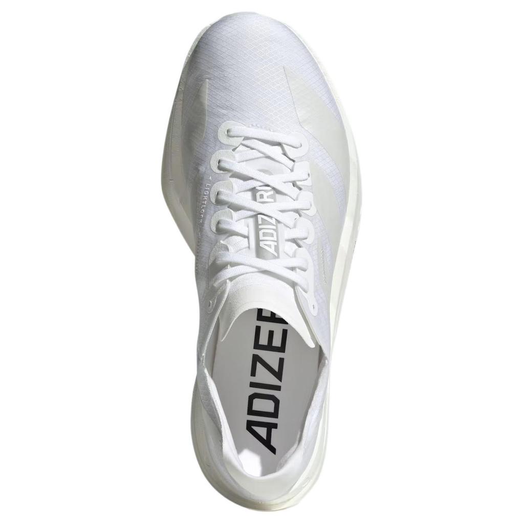adidas Adizero Adios Pro 4 Comfortable Versatile Breathable Low-Top Marathon Running Shoes Women Sneaker White JR6355