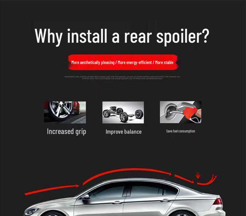 Rear Spoiler for 2018-2022 Toyota Camry - No-Drill Exterior Tail Modification