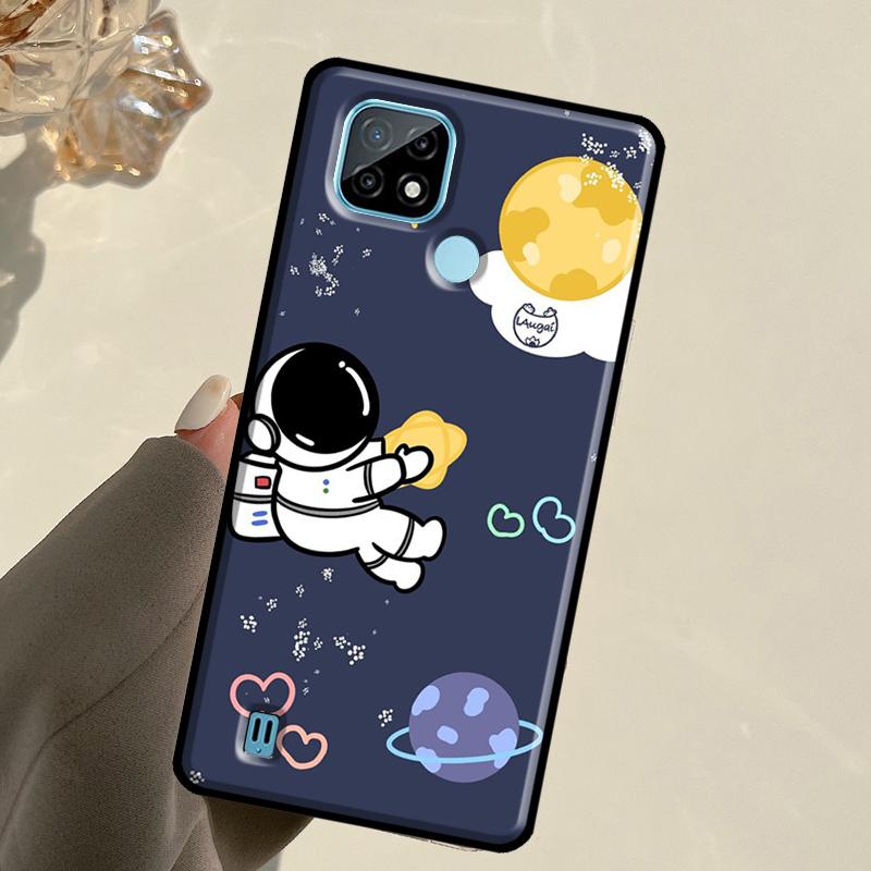 Star Astronaut Cute For Realme GT 7 Pro GT 6T 6 5 C67 C61 C55 C53 C51 C21Y C25S C75 10 11 12 13 14 Pro Plus Case