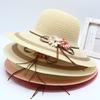New Straw Hat Women's Outdoor Sunshade Sunscreen Hat Big Brim Trendy Vacation Beach Hat Breathable Cool Hat