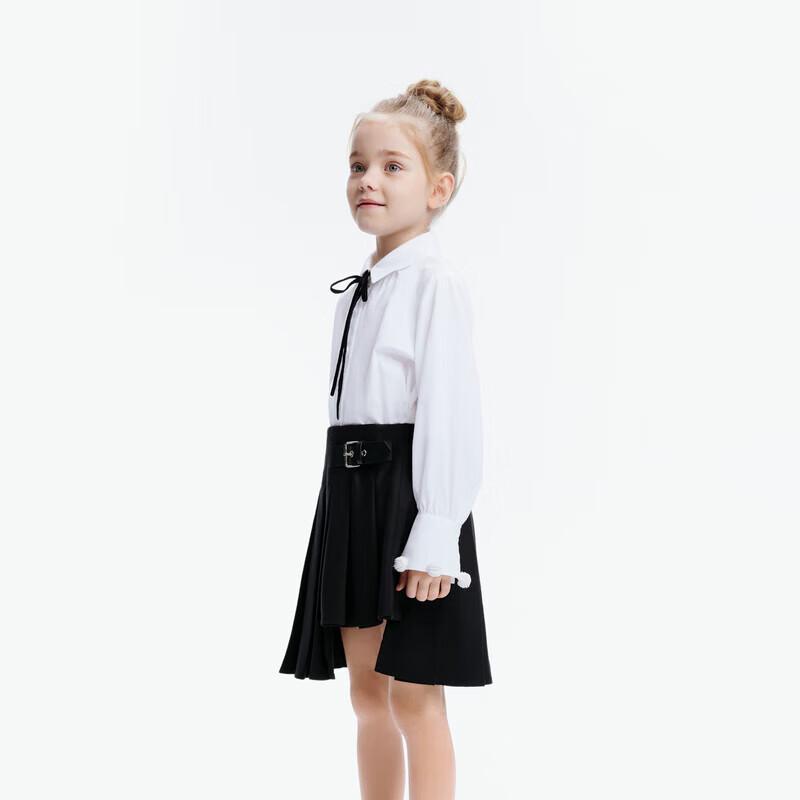 little MO&Co. Girls  Autumn Pure Cotton Long-Sleeve Shirt 120