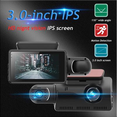 Nova câmera de painel de lente dupla para carros Black Box HD 1080P Gravador de vídeo de carro com WIFI Visão noturna G-sensor Gravação em loop Dvr Câmera de carro