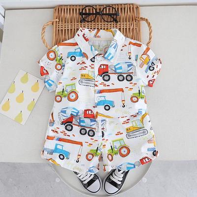 Zomer T-shirt Set met Korte Mouwen voor Jongens van 0-5 Jaar - Tweedelige Outfit voor Kinderen