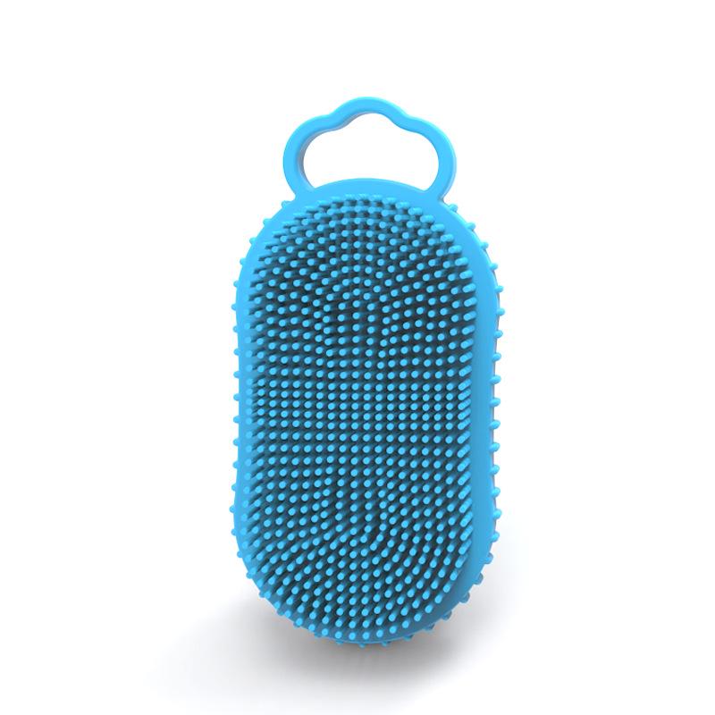 New Silicone Double-Sided Bath and Shampoo Brush - Deep Clean Exfoliating Back Scrubber for Adults