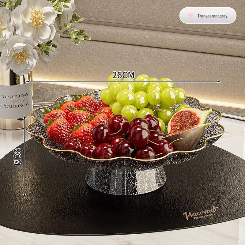 Elegant Tall Fruit Bowl - Living Room Snack & Candy Display Dish