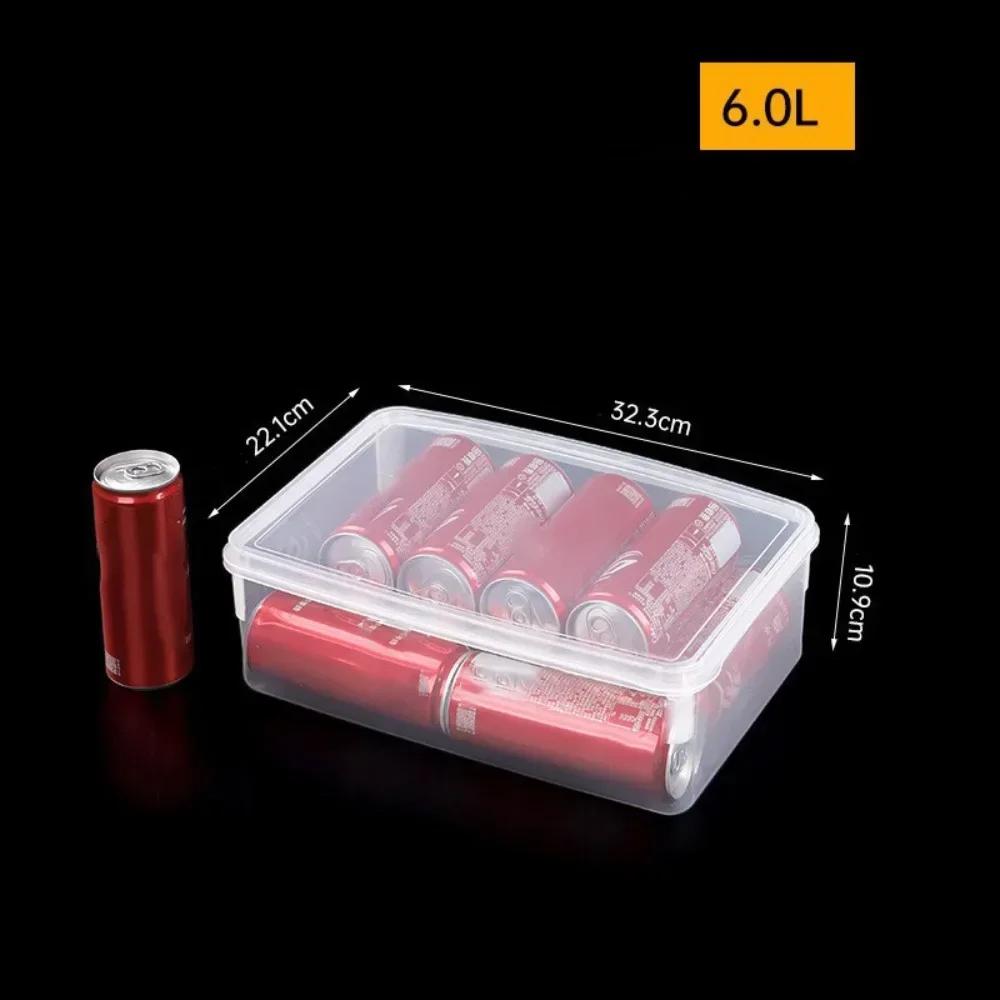 Resuable Transparent Storag Box Multifunctional Food Grade Kitchen Storage Box Rectangular Food Sealed Case Kitchen Organizer