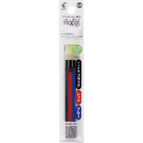 Friction Refill 0.5mm 4-piece Set LFBTRF-30EF-3CLFBTRF-12EF-G BlackRedBlueGreen C-Roseau Select Bookmark