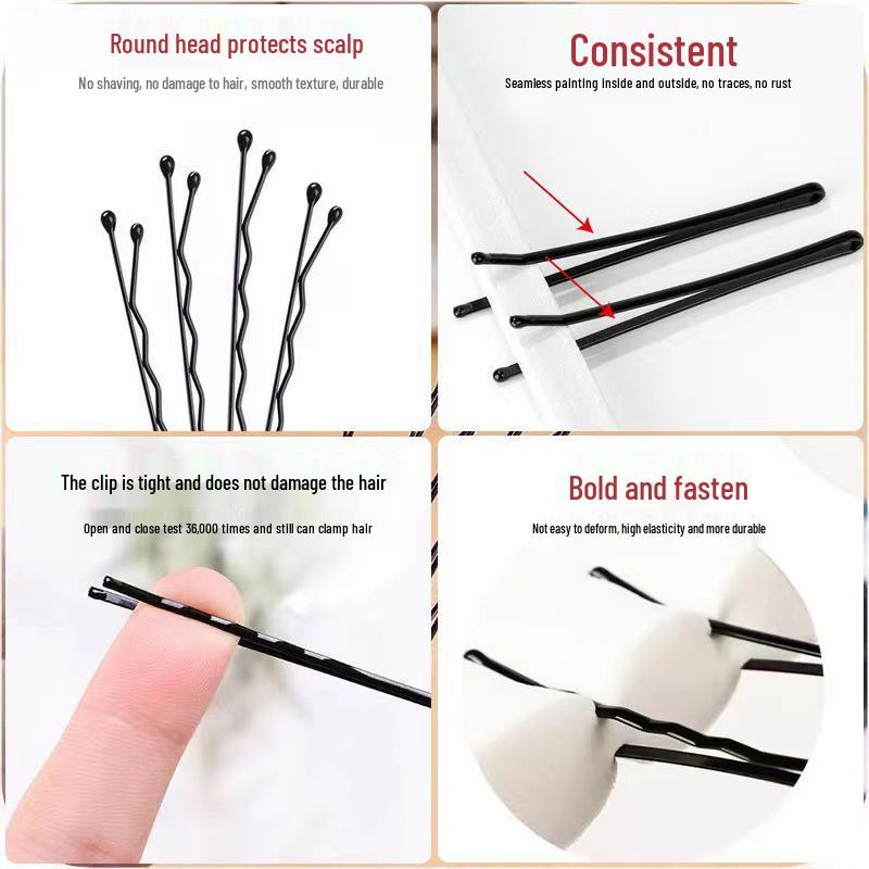 Black Korean Wave Hairpin: Sleek, Adult Clip for Girls & Women