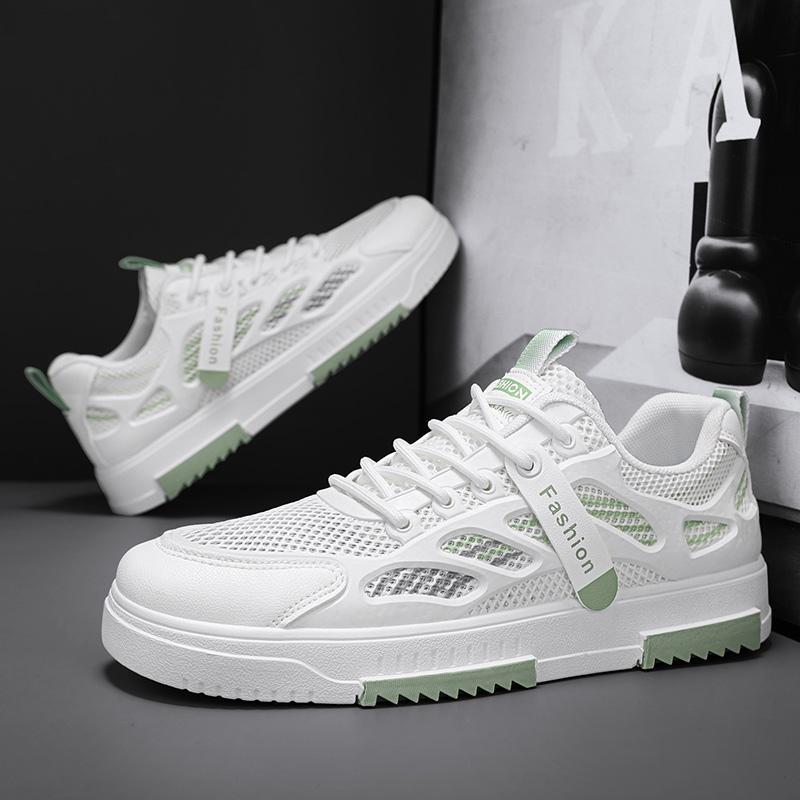 New spring and autumn leisure sports thick-soled wear-resistant mesh breathable board shoes