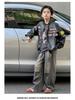 Herbst 2025 Trendige Jungen-Jacke aus besticktem PU-Leder - Retro-Stil-Unisex-Oberbekleidung