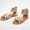 Women's Sandals 2026Summer New Rome Sandals Designer Leopard-print Sandals for Women Flat Sandal Casual Open Toe Beach Sandalias