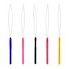 10 ks Nástroj na prodlužování vlasů s očkem, háček na protahování, navlékač jehly s očkem pro silikonové mikrokroužky