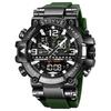 STRYVE Men's Watches 8025 Fashion Watch for Man 5ATM Waterproof Men's Clock High Quality Digital-Analog Movement Silicone Strap