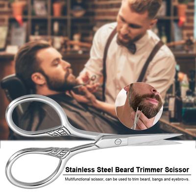 Edelstahl-Bartschneider-Schere für den Friseur-Heimgebrauch, Mini-Rasierschere, Bartschneider